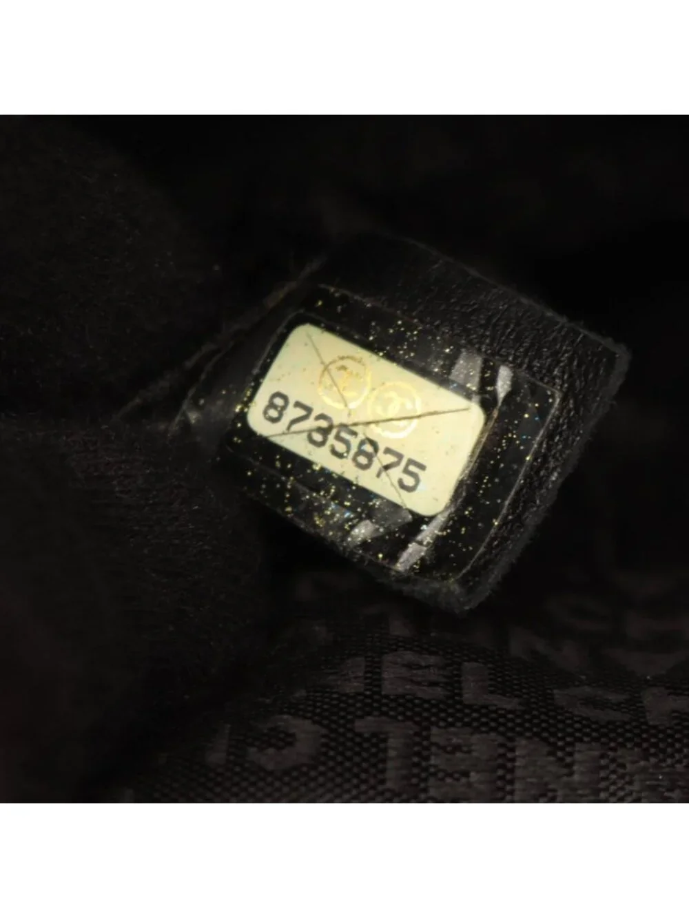 Chanel Handbag Logo Fringe Beige Caviar Leather